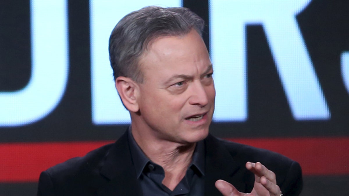 Actor Gary Sinise, of the CBS show, "Criminal Minds: Beyond Borders", speaks at the Television Critics Association (TCA) Winter Press Tour in Pasadena, California, January 12, 2016. REUTERS/David McNew - RTX223ET