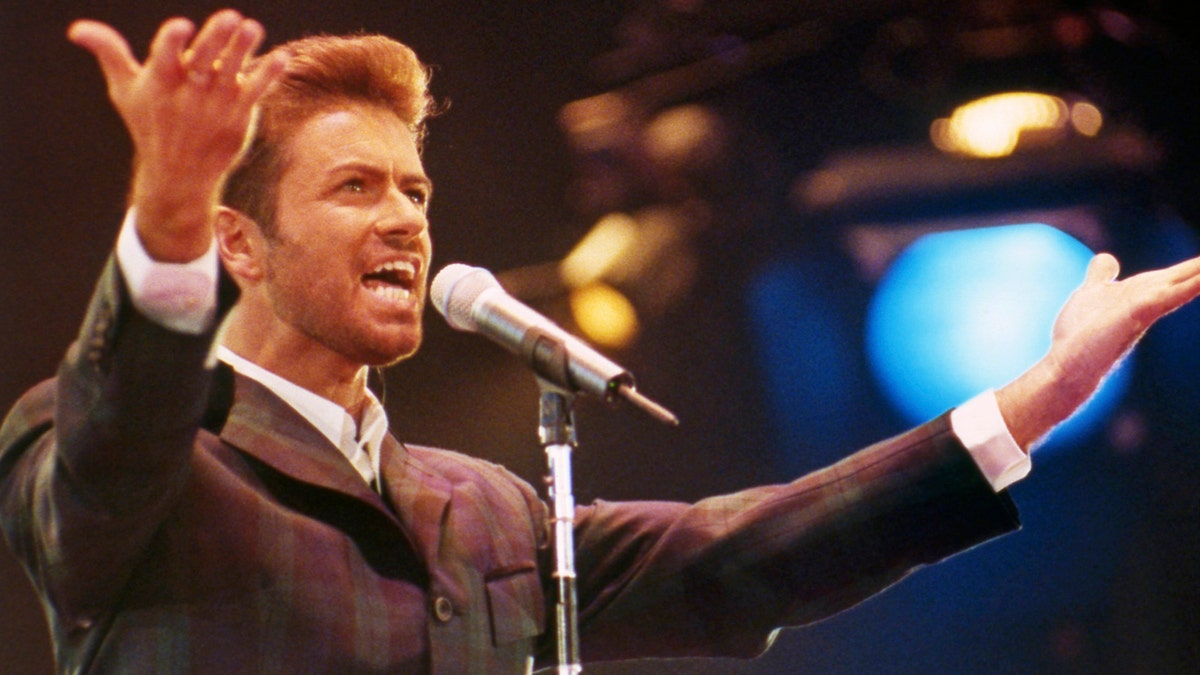 FILE - In this Dec. 2, 1993 file photo, George Michael performs at 