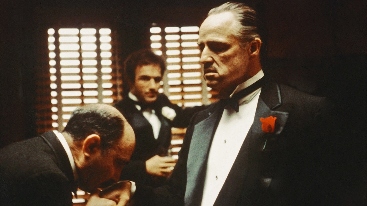 A scene from the movie "The Godfather"