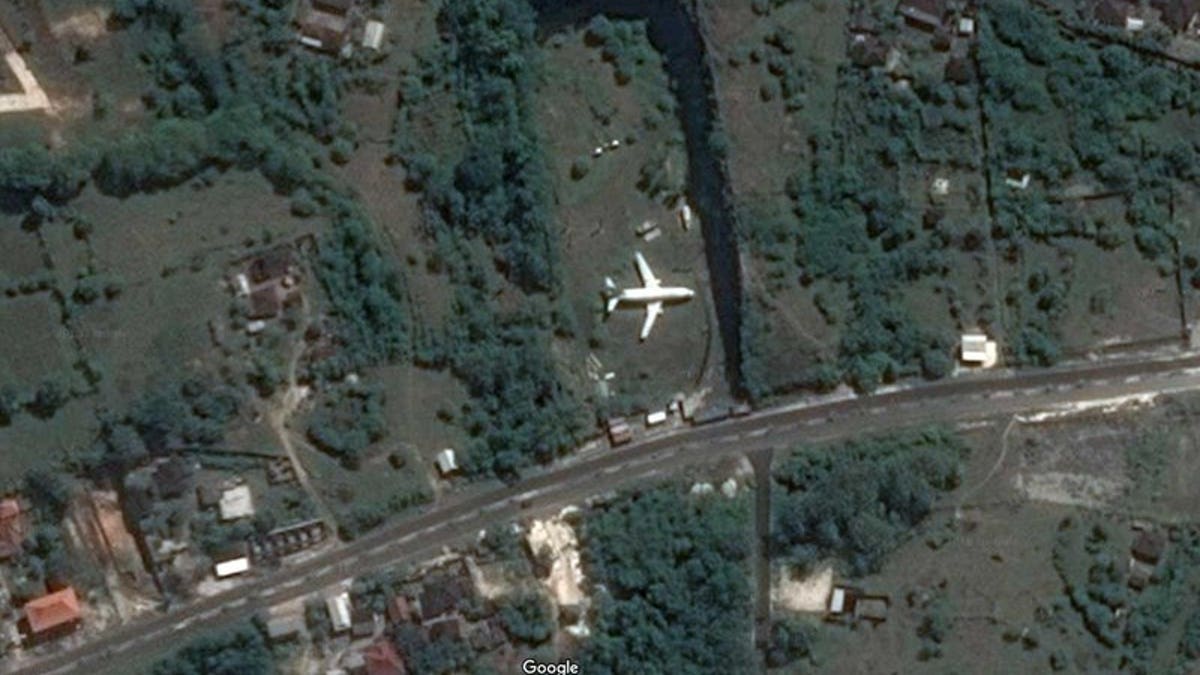 Google maps plane