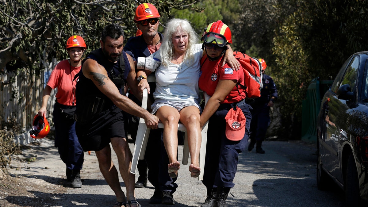 Greece Fire Injured