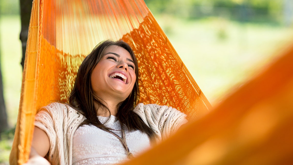 hammock istock laugh