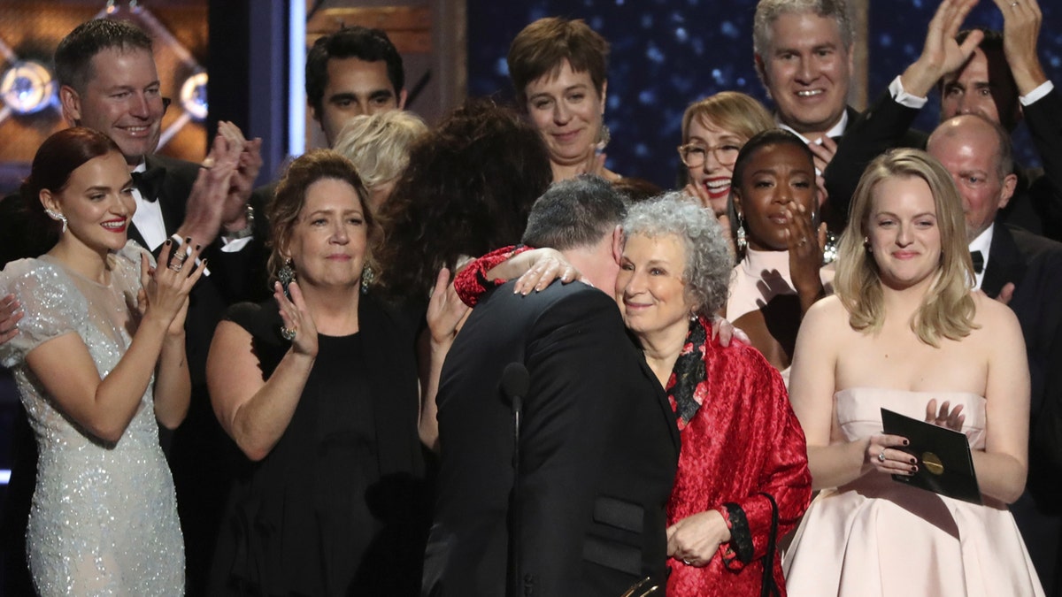 69th Primetime Emmy Awards Show in Los Angeles, California, U.S., September 17, 2017.  The cast accepts the award for Outstanding Drama Series for 