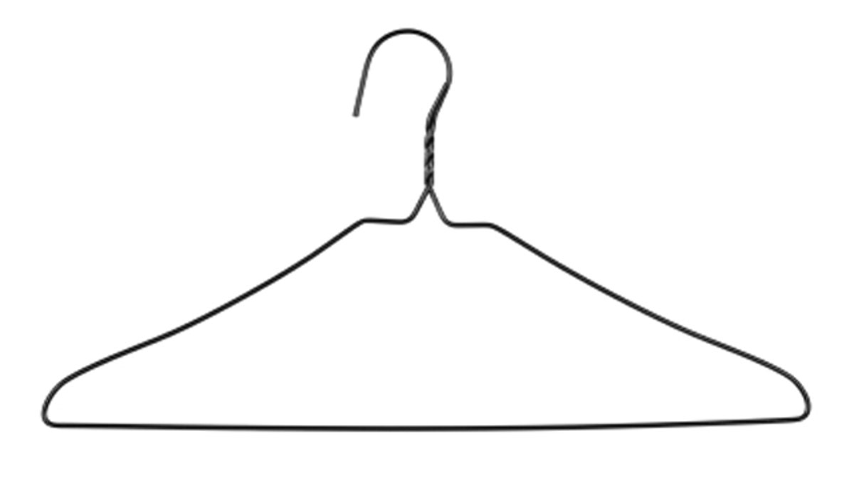 Black Wire Coat Hanger