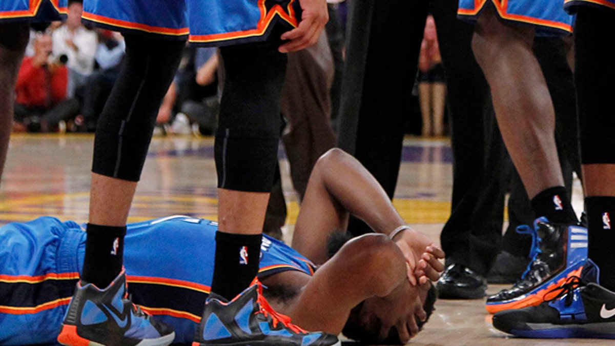 Thunder Lakers Metta World Peace Ejected Basketball