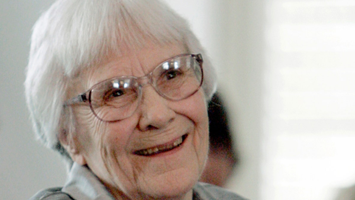 Aug. 20, 2007. Harper Lee smiles during a ceremony honoring the four new members of the Alabama Academy of Honor at the Capitol in Montgomery, Ala. 