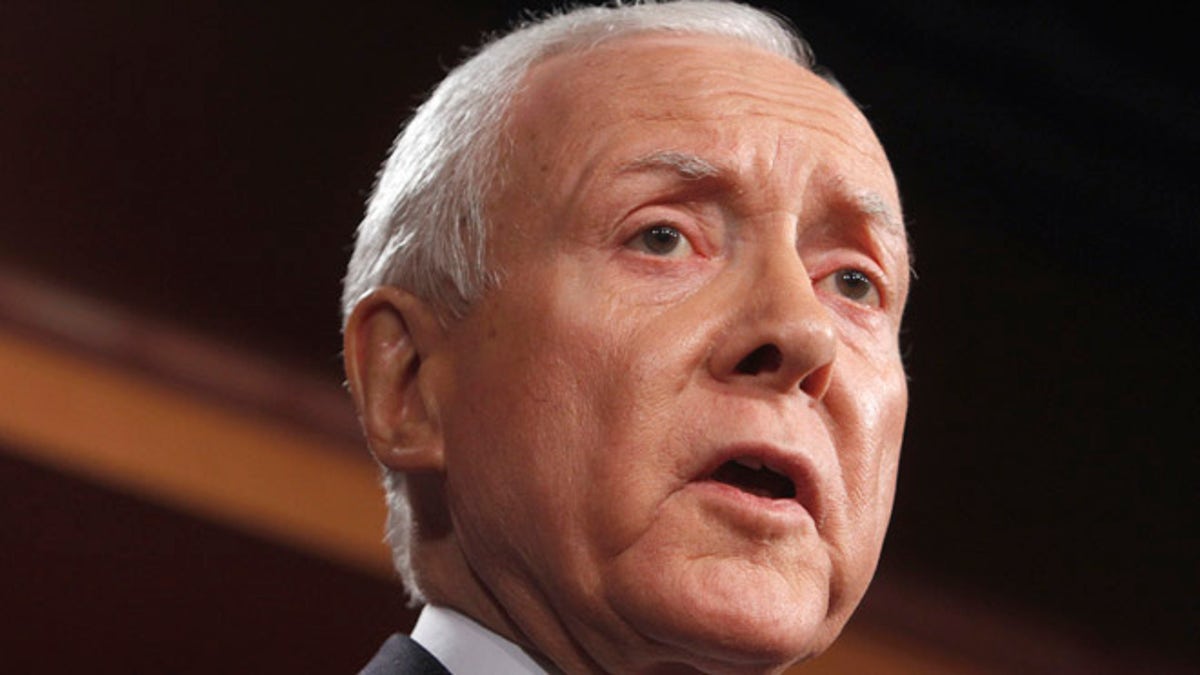 Feb. 2, 2011: Sen. Orrin Hatch, R-Utah, speaks on Capitol Hill in Washington.