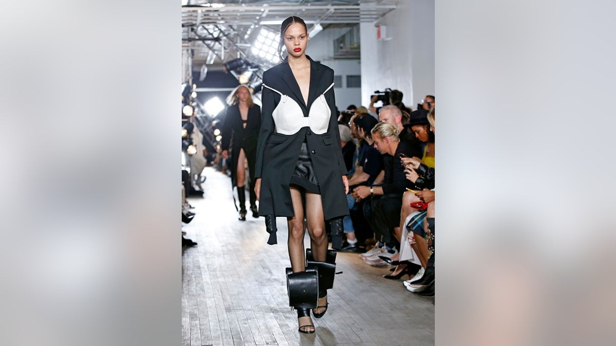 Helmut Lang sent a bra purse down the runway and people are