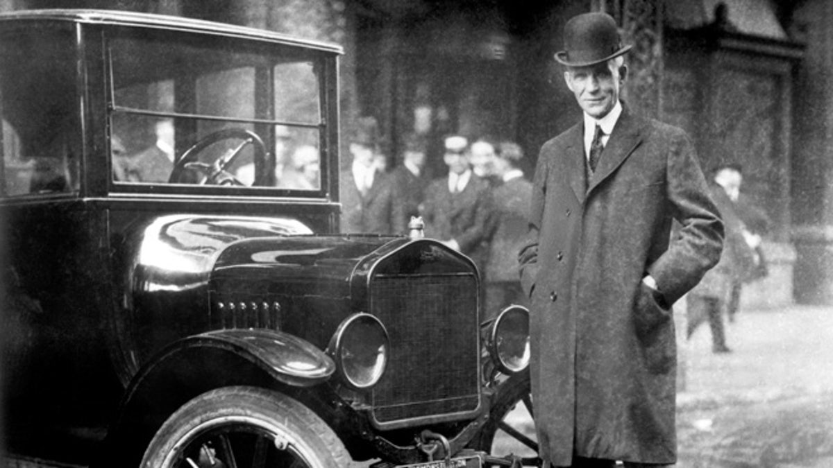 Henry Ford With 1921 Model T
