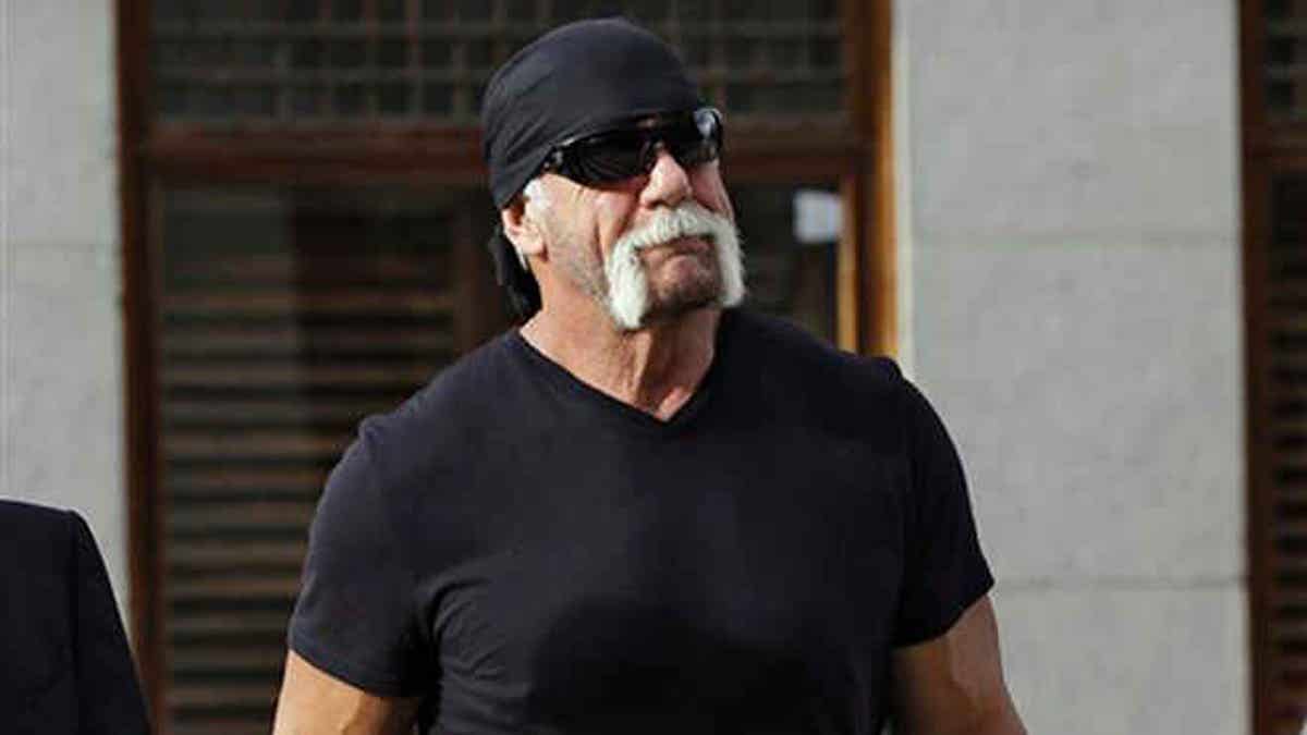 In this Oct. 15, 2012 file photo, former professional wrestler Hulk Hogan, whose real name is Terry Bollea, arrives for a news conference at the United States Courthouse in Tampa, Fla.