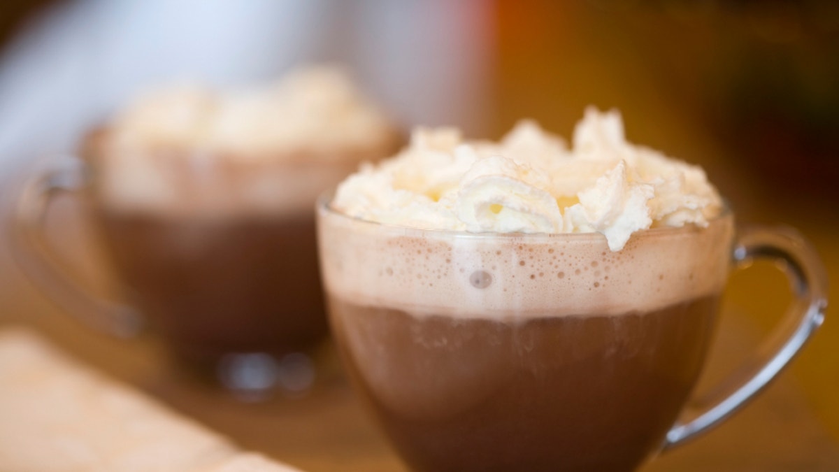 Cups of hot cocoa