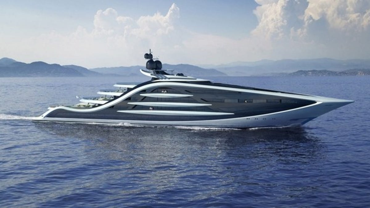 huge yacht