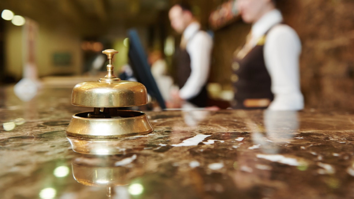 Hotel front desk clearance bell