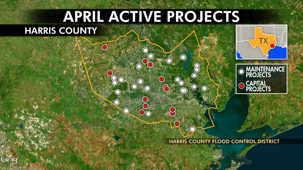 Houston flood projects