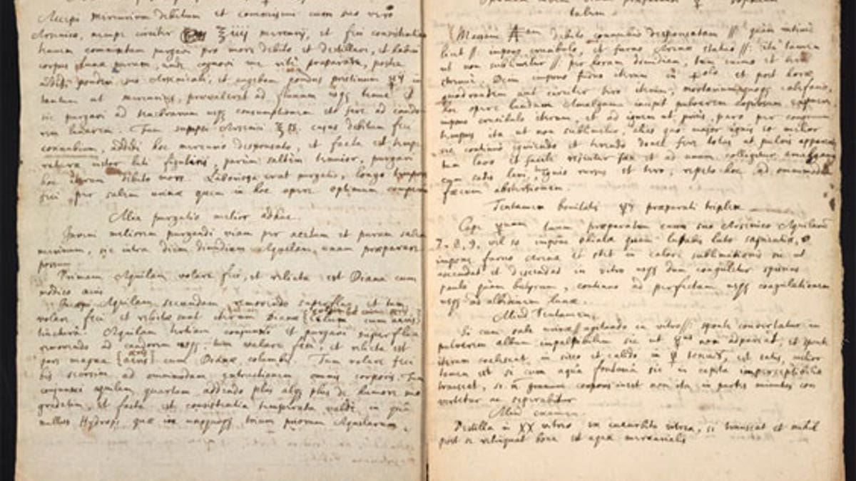 IsaacNewtonManuscript