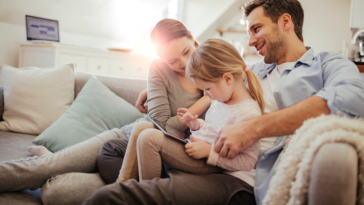 family at home istock