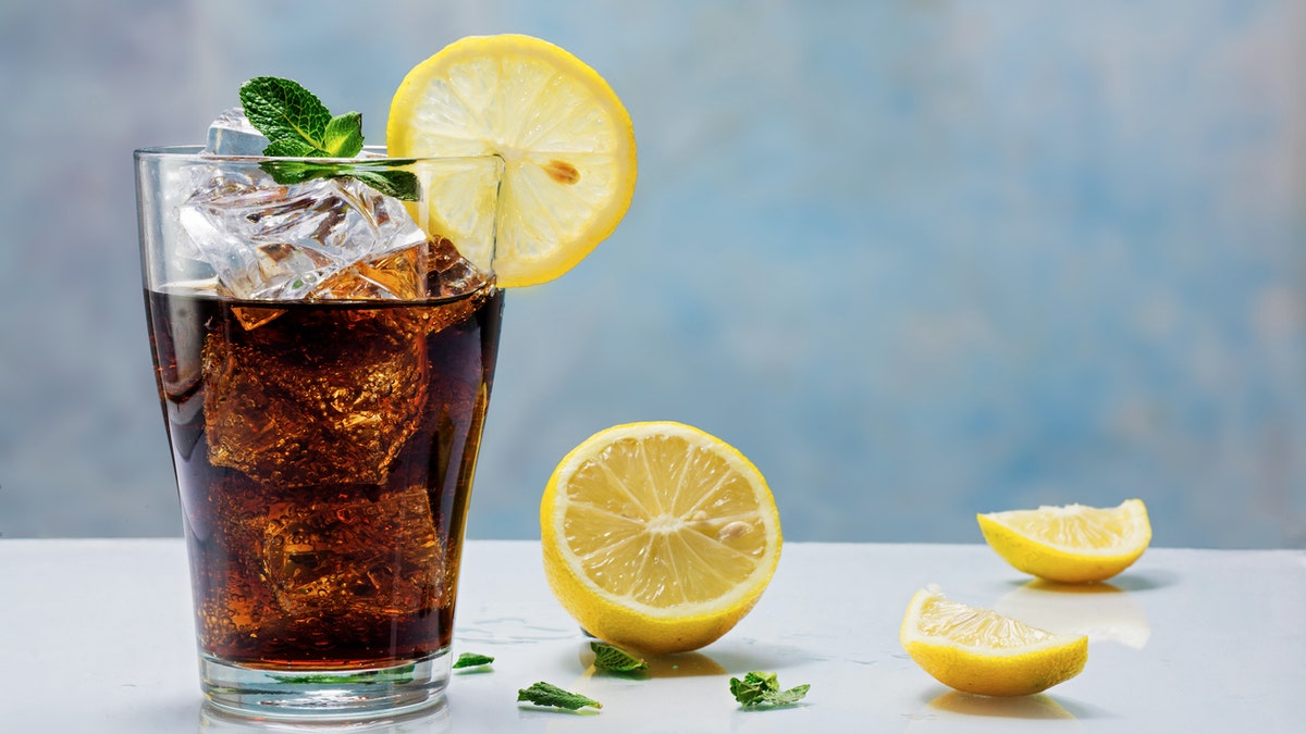 Soda with lemon istock