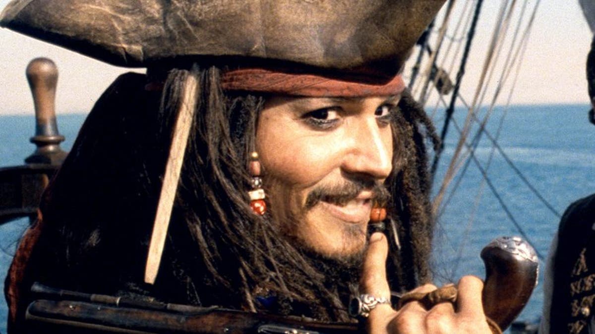 Johnny Depp as Captain Jack Sparrow in 