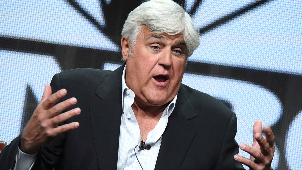 In this Aug. 13, 2015, file photo, Jay Leno participates in the "Jay Leno's Garage" panel at the The NBCUniversal Summer TCA Tour at the Beverly Hilton Hotel in Beverly Hills, Calif. A television crew filmed Lenoâs Stanley steam-powered car driving the auto road to the summit of New Hampshireâs Mount Washington this week. He told the Portland Press Herald that the idea was to recreate the first time a Stanley drove up the mountain in 1899.