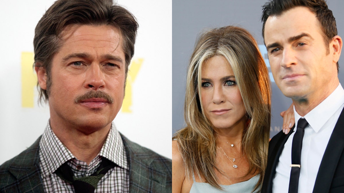 jennifer aniston justin theroux brad pitt reuters