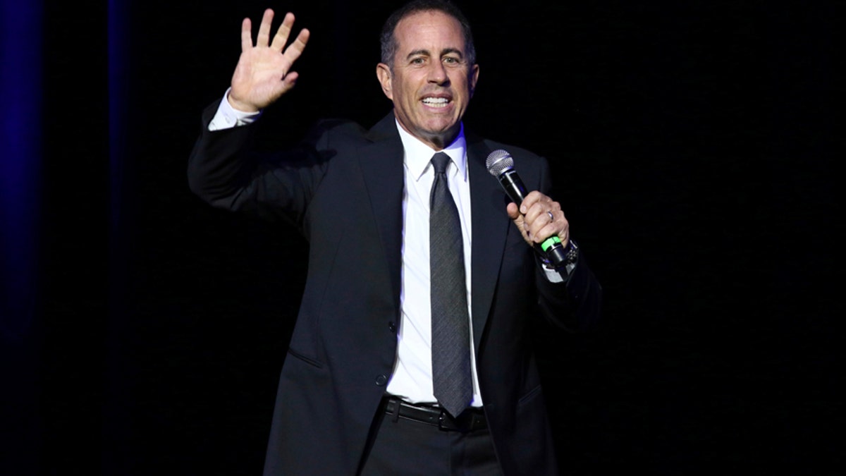 This Nov. 1, 2016 file photo shows Jerry Seinfeld performing at Stand Up For Heroes in New York. Seinfeld Hart will headline the Colossal Clusterfest, a three-day comedy event on June 2-4 in San Francisco.