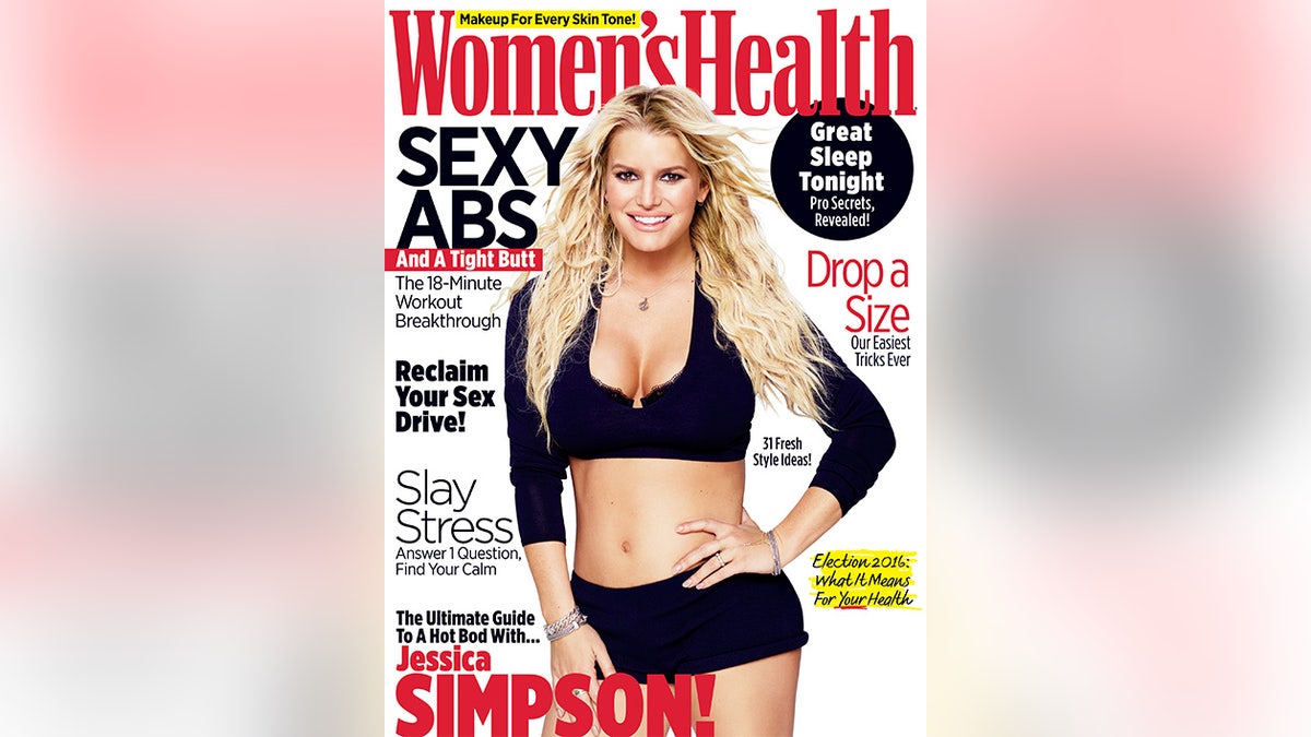 Jessica Simpson womens health cover
