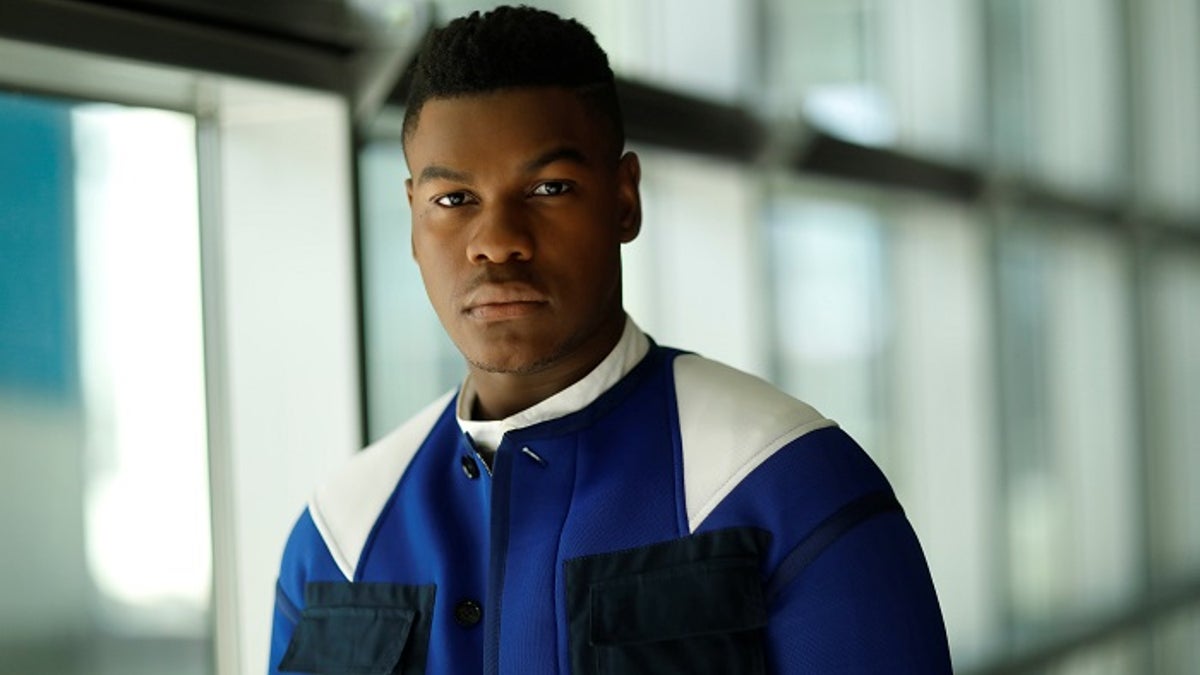 Cast member John Boyega poses for a portrait while promoting the movie 