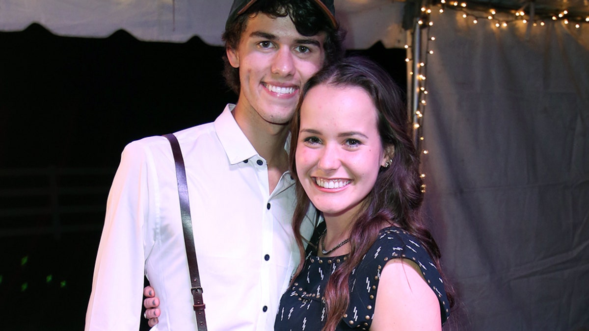 John Luke Robertson and Mary Kate McEacharn at their engagement party.