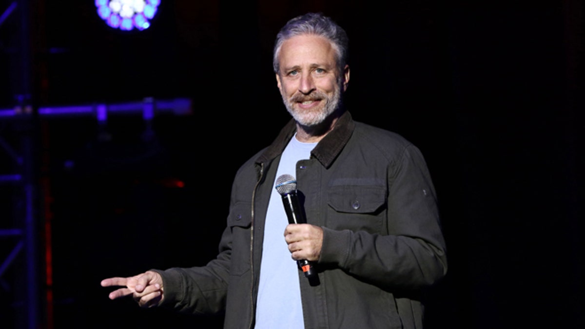 Nov. 10, 2015. Jon Stewart performs at the 9th Annual Stand Up For Heroes event, in New York.