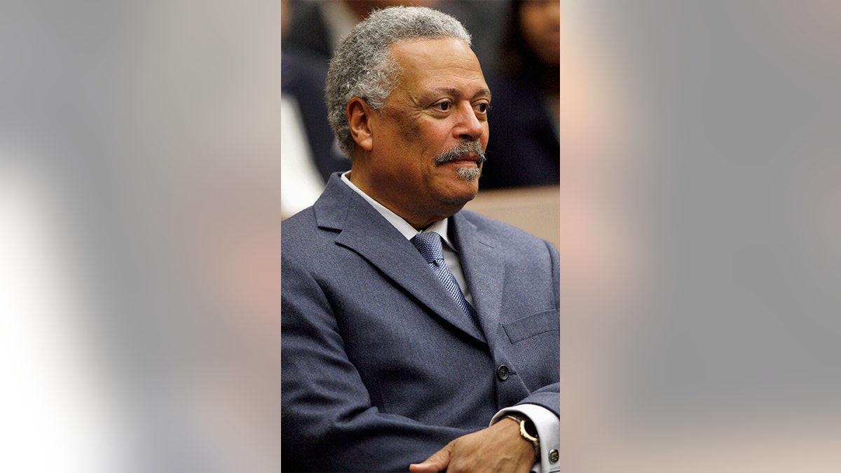 FILE - In this May 1, 2008 file photo, U.S. District Judge Emmet G. Sullivan is pictured during a ceremony at the federal courthouse in Washington. The special prosecutor who investigated the botched case against late Alaska Sen. Ted Stevens is not recommending criminal charges against any of the Justice Department attorneys who tried him despite finding widespread misconduct beyond what has yet been publicly revealed.  (AP Photo/Charles Dharapak)