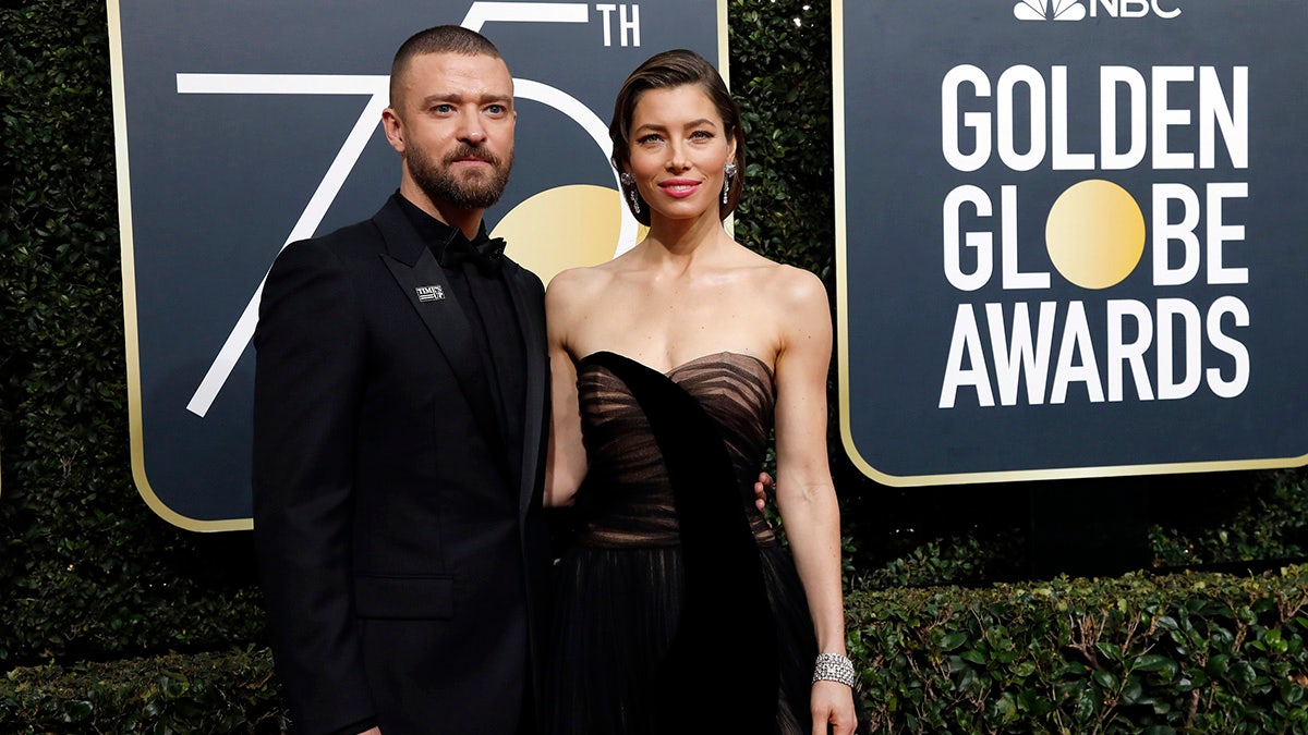 75thÂ Golden Globe Awards â Arrivals â Beverly Hills, California, U.S.,Â 07/01/2018Â â Justin Timberlake, Jessica Biel. REUTERS/Mario Anzuoni - HP1EE180081BG