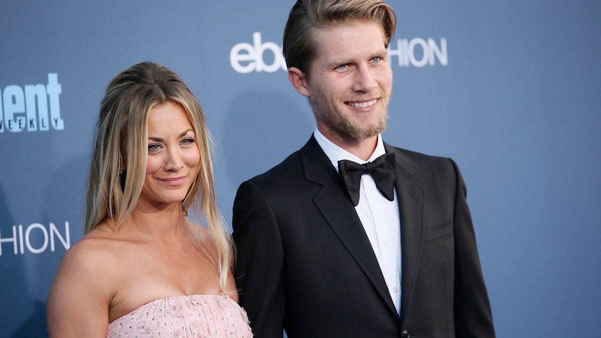 Actress Kaley Cuoco and Karl Cook arrive at the 22nd Annual Critics' Choice Awards in Santa Monica, California, U.S., December 11, 2016.  REUTERS/Danny Moloshok - HT1ECCC02M62O