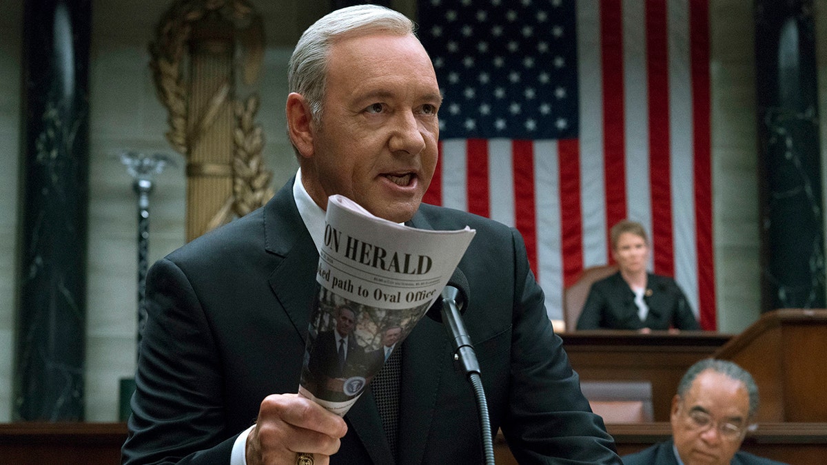 Kevin Spacey en una escena de âHouse Of Cards