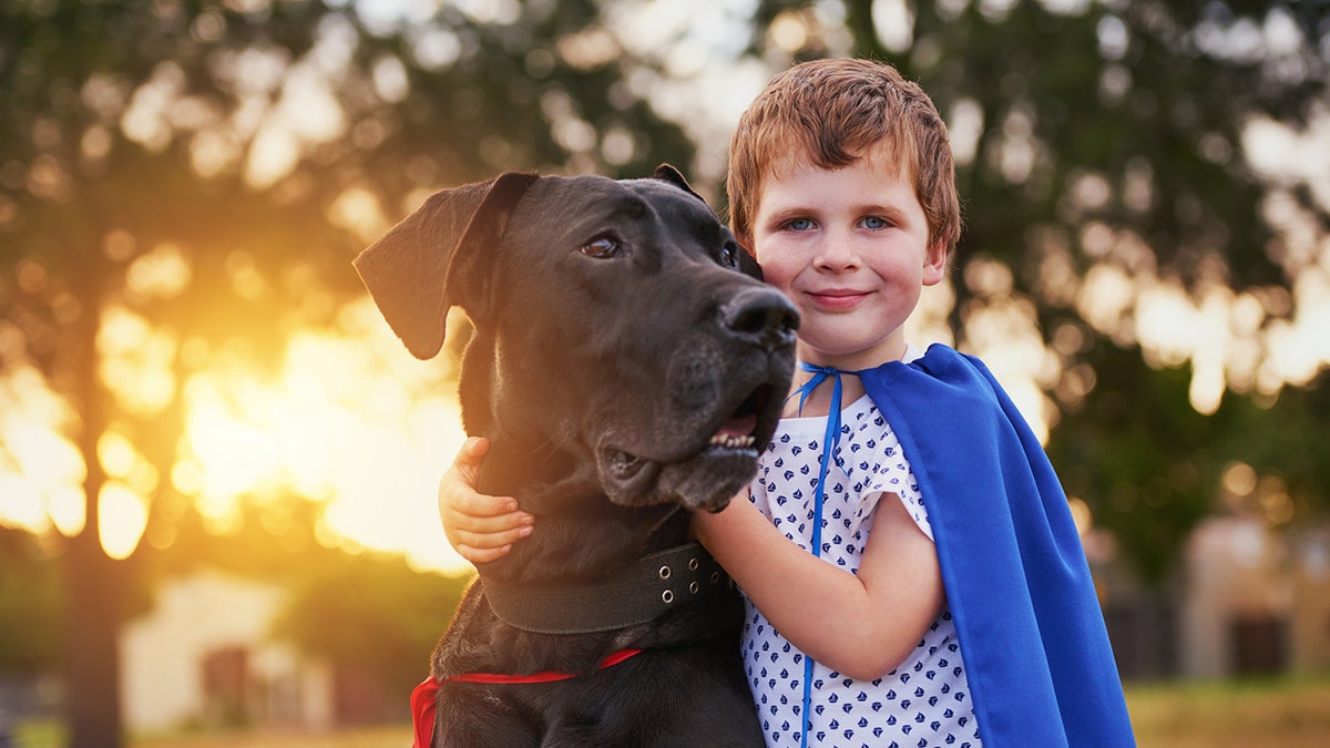 Boy with dog