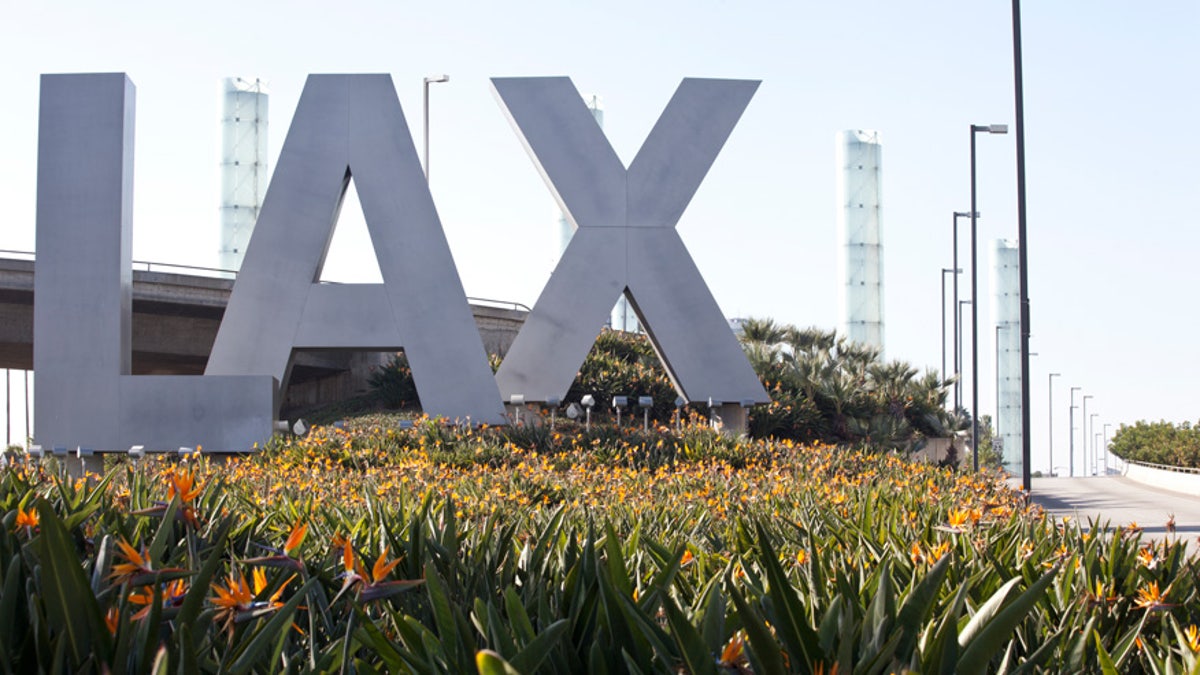 lax airport istock sign