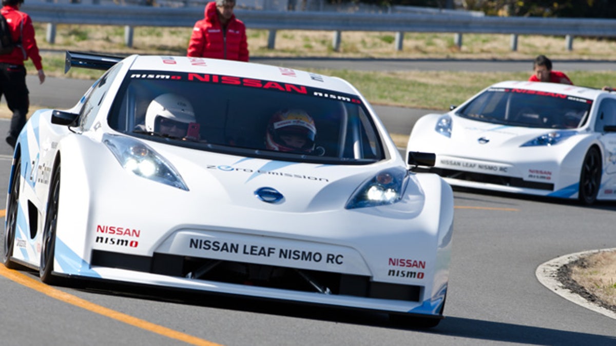 Some lucky LEAF owners took a quick spin in the Nismo LEAF RC