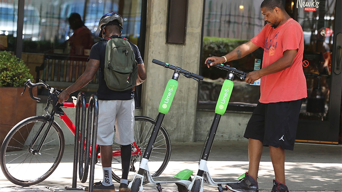 lime scooter dock