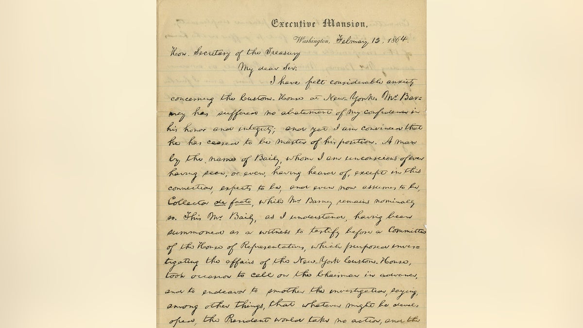 Lincoln letter 1