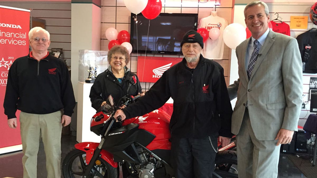 Honda Financial Service Presents Loyal Owner With 55th Honda Mot