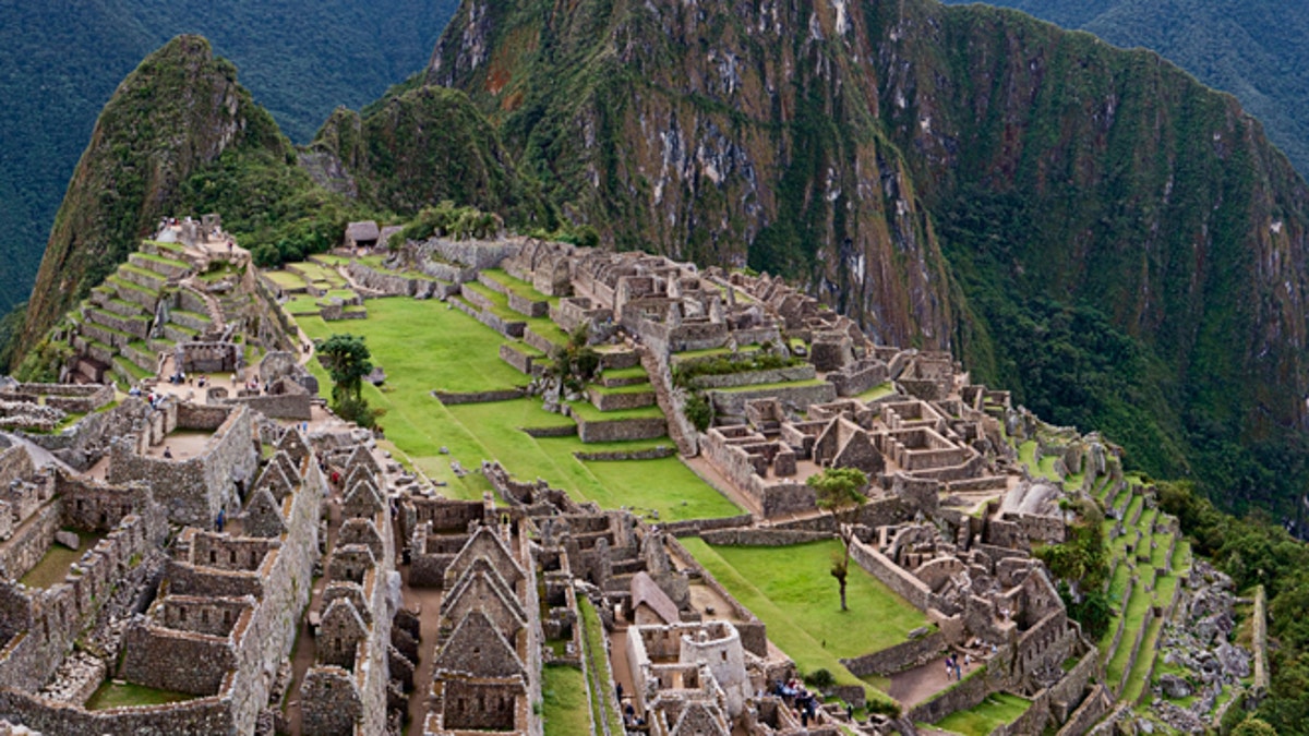 Panoramic view of Machu Picchu
