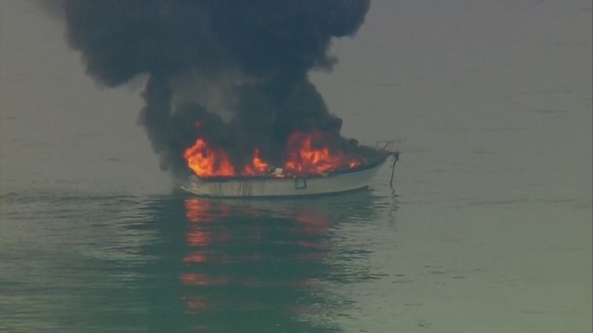 malibu boat fire 517