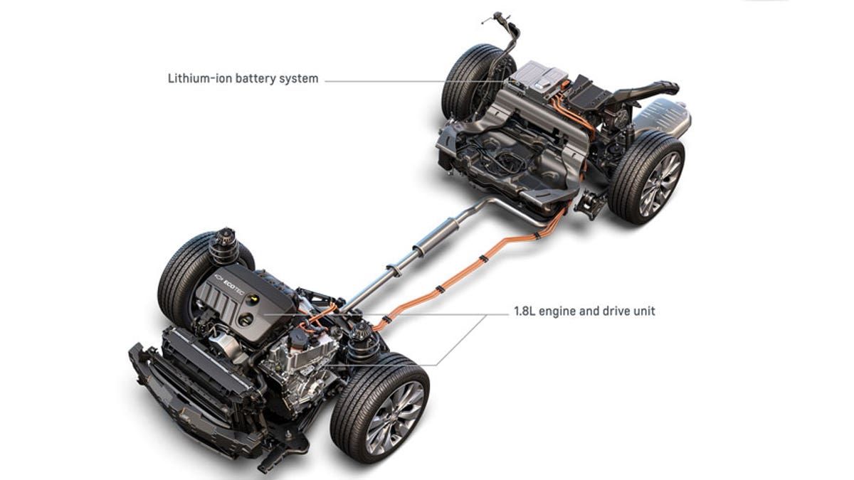 2016 Chevrolet Malibu Hybrid Lithium-Ion Battery System, 1.8L Engine and Drive Unit