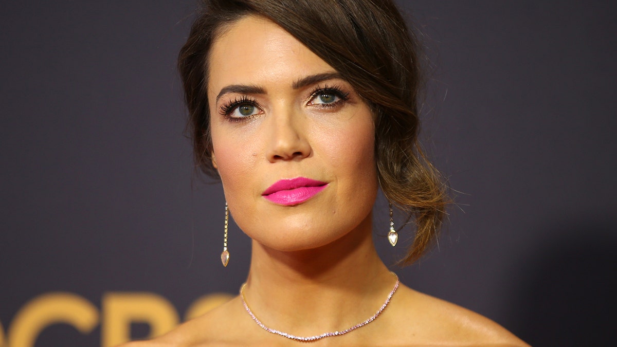 'This is Us' actress Mandy Moore gave birth to son August, as announced on her Instagram on Tuesday.