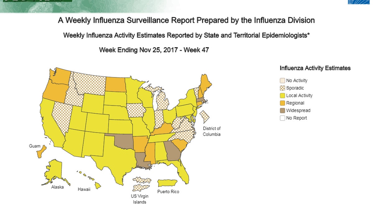 Map of Flu 2017