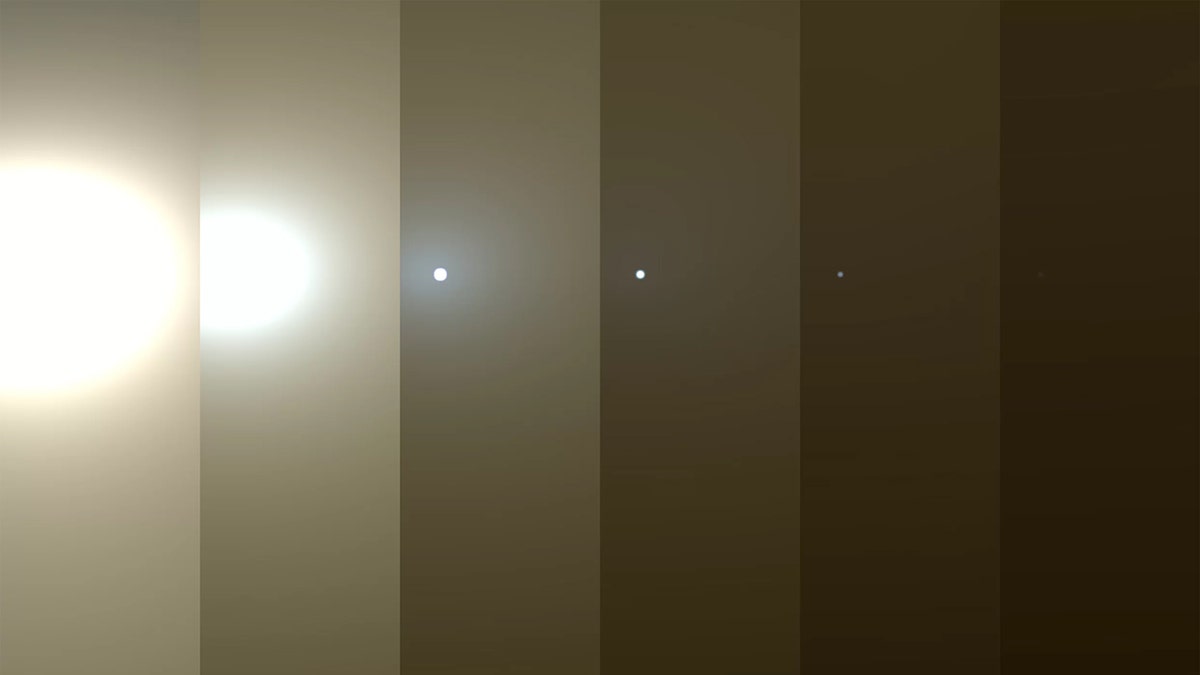 Mars dust storm