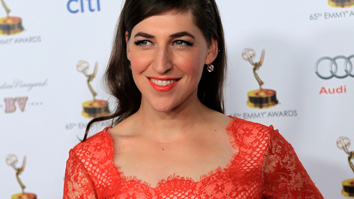 Actress Mayim Bialik arrives for the 65th Emmy Awards Performers Nominee Reception in West Hollywood, California September 20, 2013. 