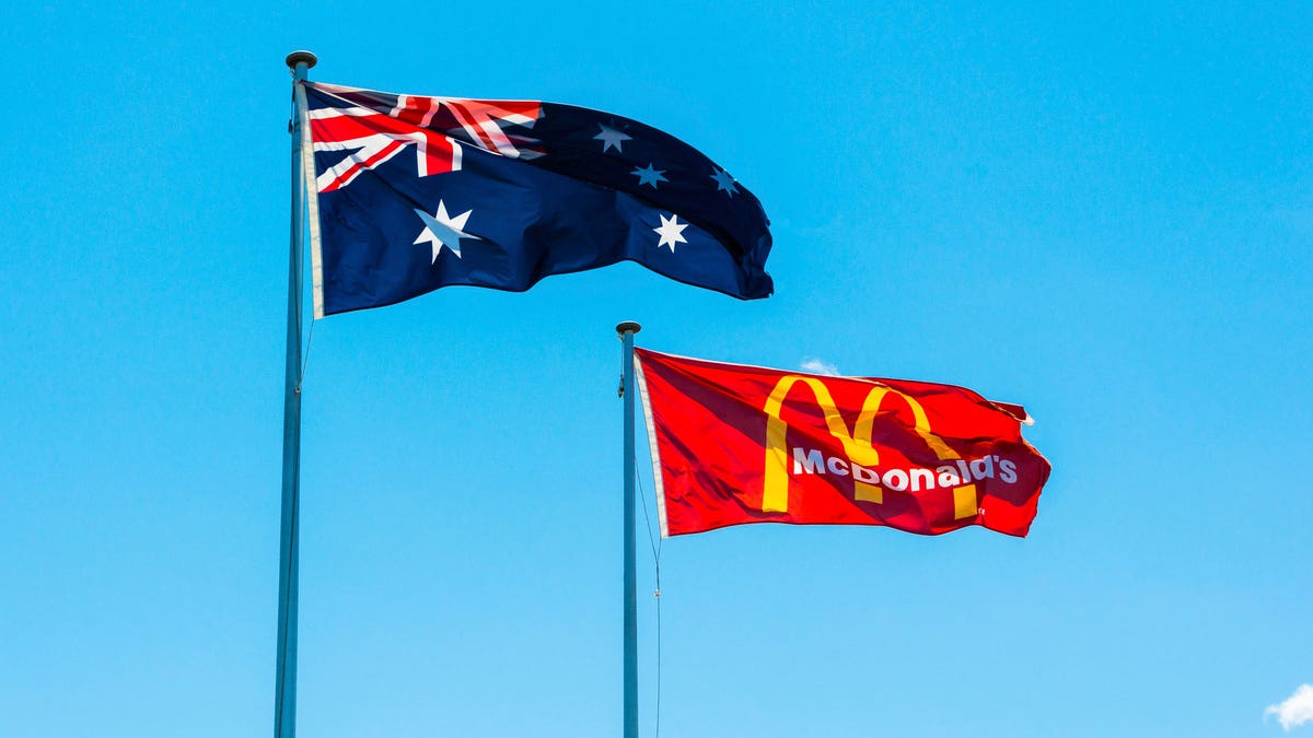 mcdonald's flags australia istock