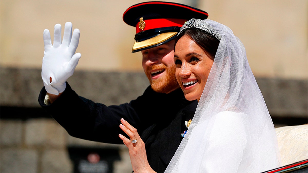 Meghan Markle's wedding veil reportedly included hidden nod to her first  date with Prince Harry | Fox News