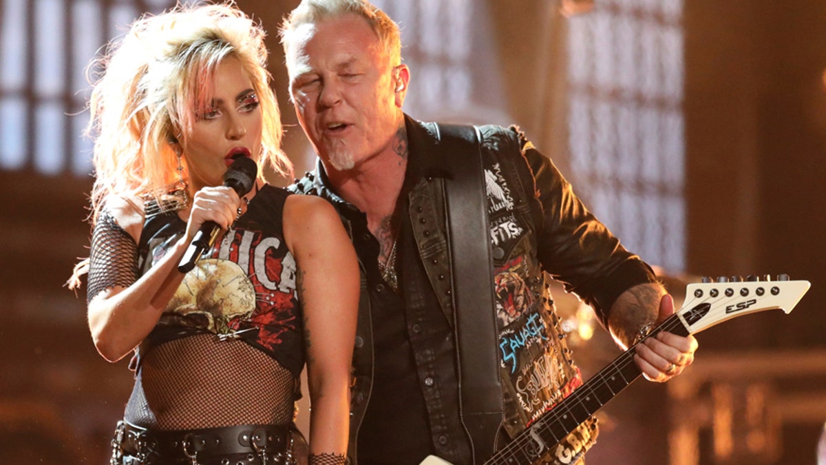 metallica gaga grammys ap