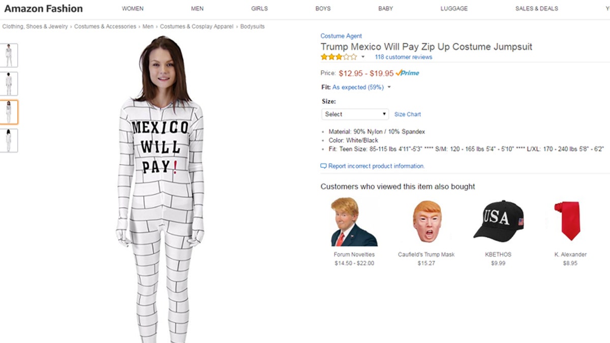 mexico will pay costume amazon